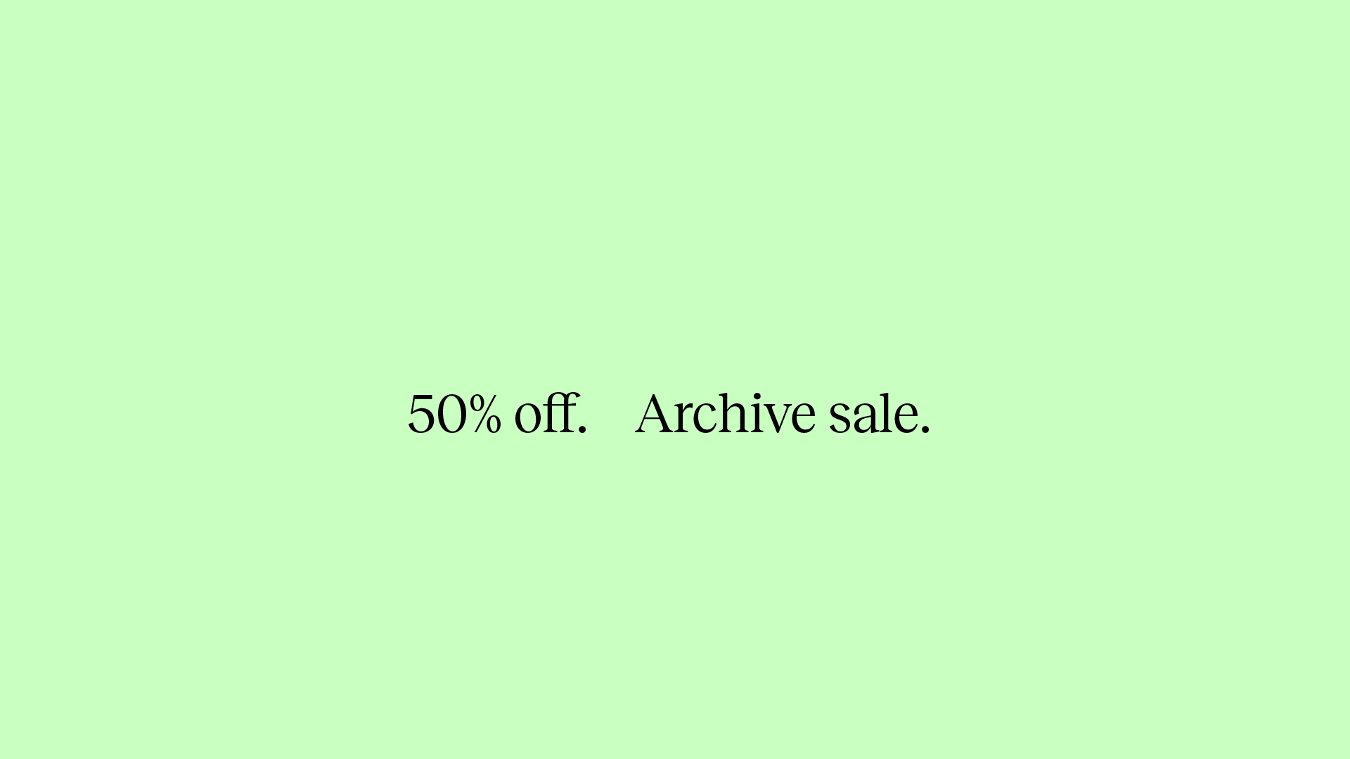 Archive sale